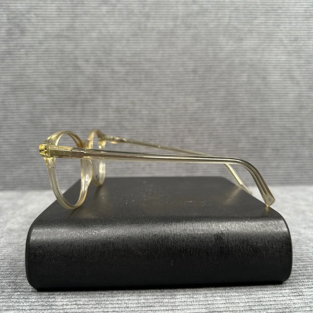 Warby Parker 709 Round Eyeglass Frames Champagne 51-17-145 Clear Acetate Glasses